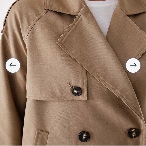 Crop Trench Coat size 18au (us16) NWT - Picture 6 of 9